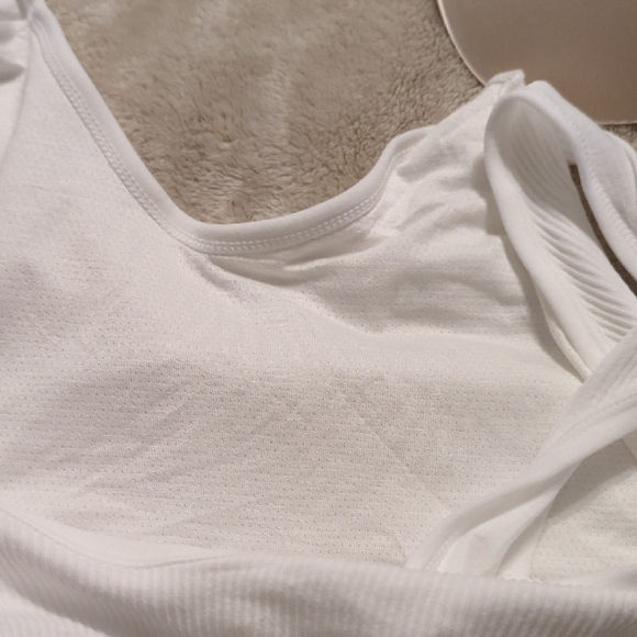 White Ribbed Bra - Picture 6 of 7